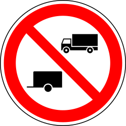 Prohibited Access Trailer Truck