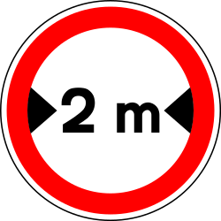Prohibited Cargo Width