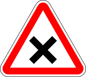 Warning Crossroad