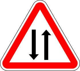 Warning Two Way Traffic