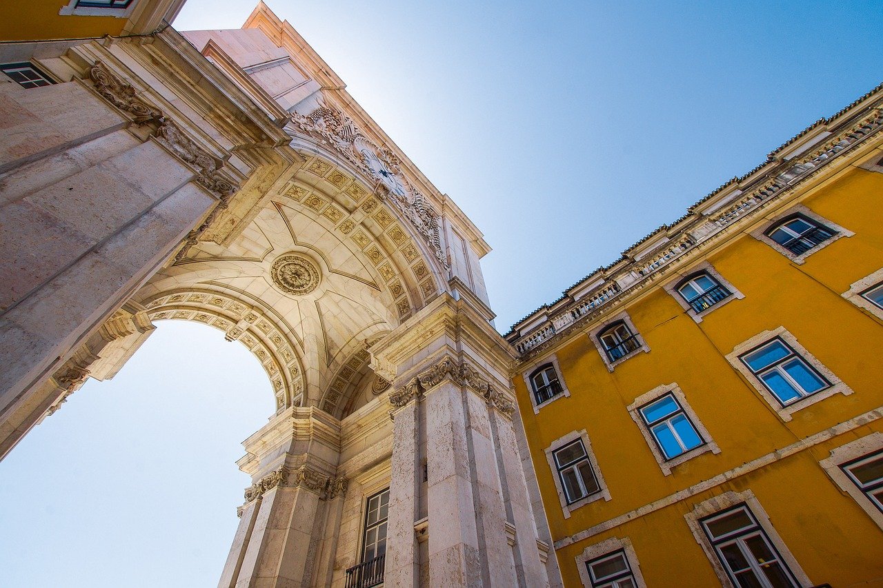 An arch in Lisbon - Find Portugal jobs online and apply