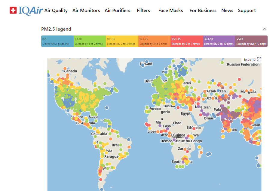 Portugal has the 7th cleanest air in Europe