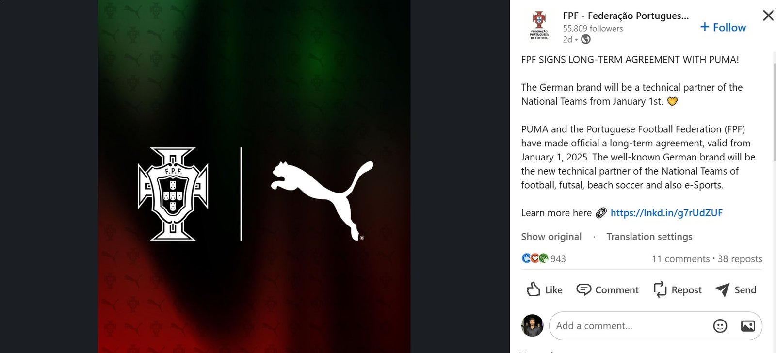 FPF Partnership With Puma